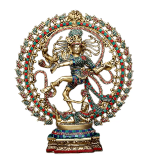 Natraj Statue Brass Large Nataraja Idol Dancing Lord Shiva Natarajan Figurine