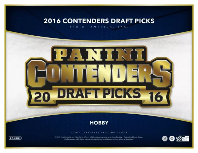 2016 Panini Contenders Draft Picks Football Inserts