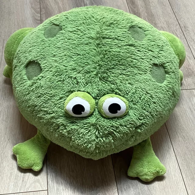 Small 8 Green Frog Froggy Plush Beanbag