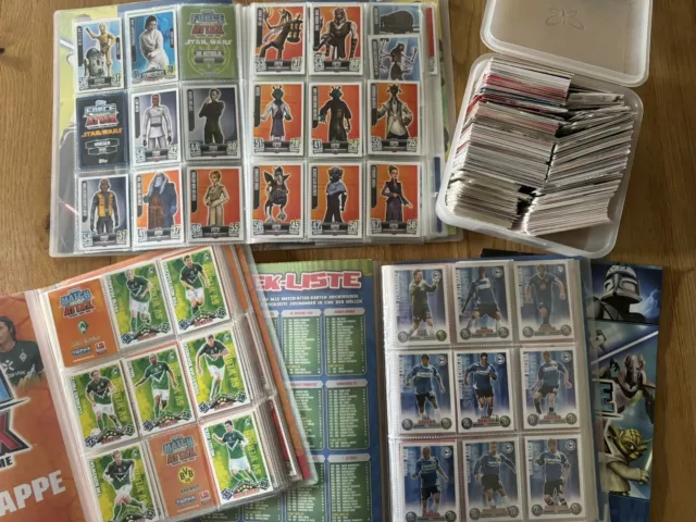 Match Attax Sammlung Bundesliga Force Attax Star Wars Konvolut Topps Sammelkarte