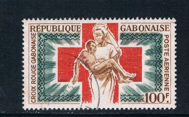 Gabon 1965 Air, Gabon Red Cross o/FU SG 237