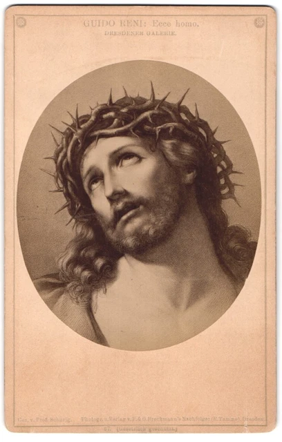 Fotografie F. Brockmann, München, Gemälde Ecce Homo, Foto nach Orig. von Guido