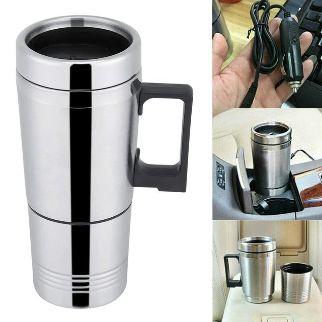 12V Car Heating Cup Electric Kettle Thermal Heater Boiling Coffee Bottle 300ML
