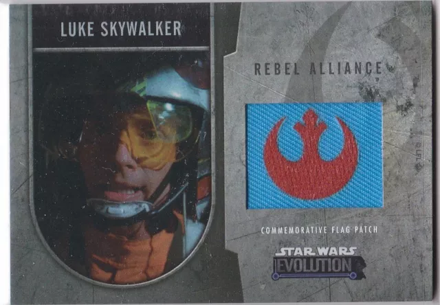 Star Wars 2016 Topps Evolution Commemorative Flag Patch Silver Luke Skywalk /170