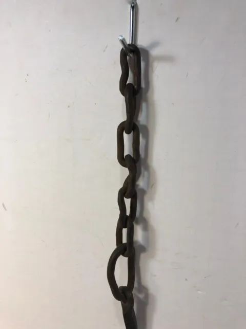 Wrought Iron Beam Hook on Length of Chain for Lantern / Basket Hanging 10.5" 3