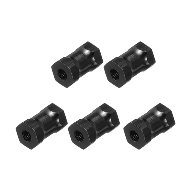 Hex Aluminum Standoff Column Spacer M3x10mm,for RC Airplane,Black,5 Pcs