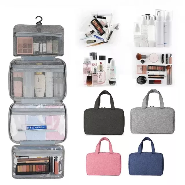 Large Capacity Toiletry Cosmetic Storage Travel Make Up Bag Hanging Washbag