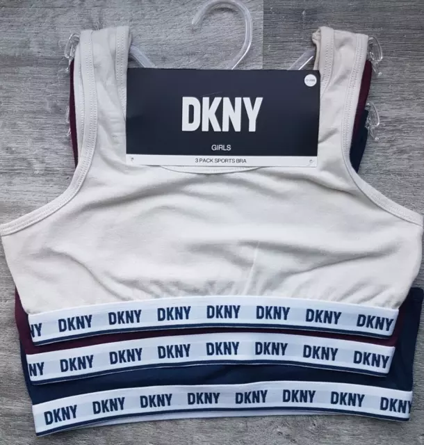 DKNY Girls' Leggings Multipack - 3 Pack Stretch Pants Kids Bundle