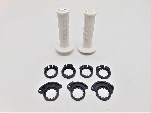 ProTaper Clamp-On Half Waffle Grips White/White 021670