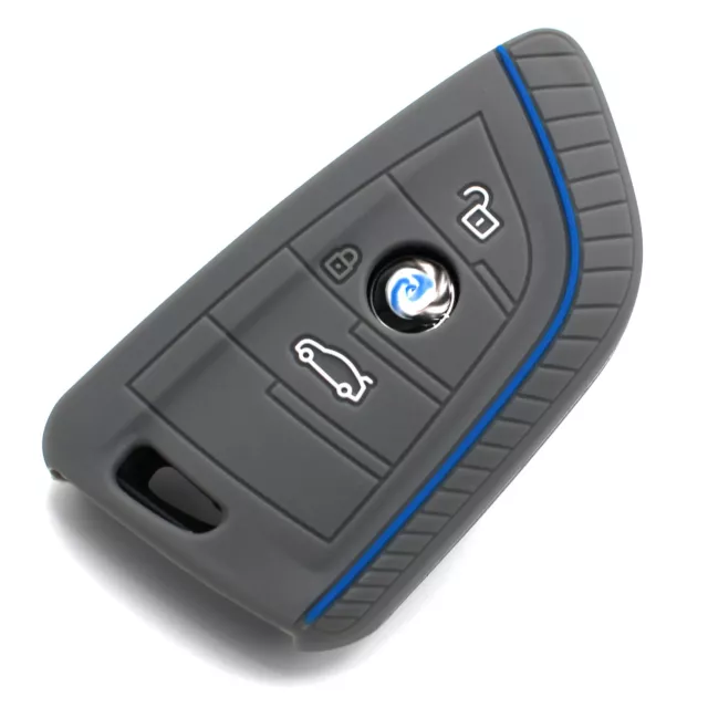 Schlüsselhülle SD Aschgrau Silikonschutz Autoschlüssel Cover