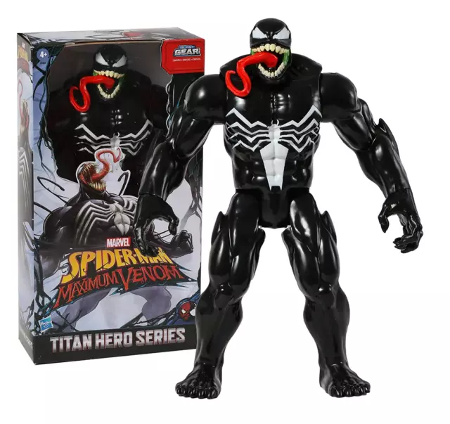 Spider-Man Marvel Maximum Venom Figurine Titan Hero Miles Morales - 30 cm