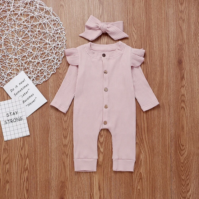 Set abiti tuta tutina neonata bambina tuta lavorata a maglia abiti fascia 7