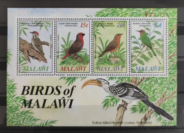 Timbre Stamp Bloc .. Malawi Y&T#65 Oiseau Bird Neuf**/Mnh-Mint 1985 ~E84