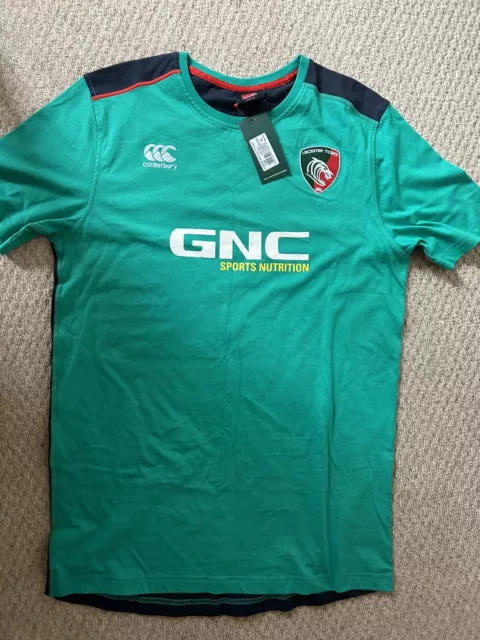 Leicester tigers Players Top Unworn With Labels Size XL more Large - See Photos