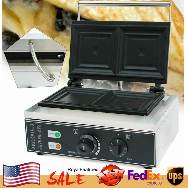 Commercial Sandwich Machine Panini Press Grill Making Machine Stainless Steel US