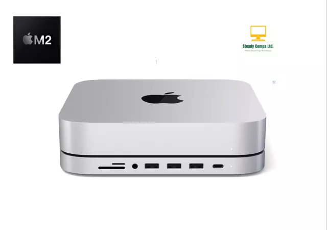 Apple Mac Mini M2/8-Core + 10-Core/8GB RAM/1TB Puissance Paquet + Hub / Windows