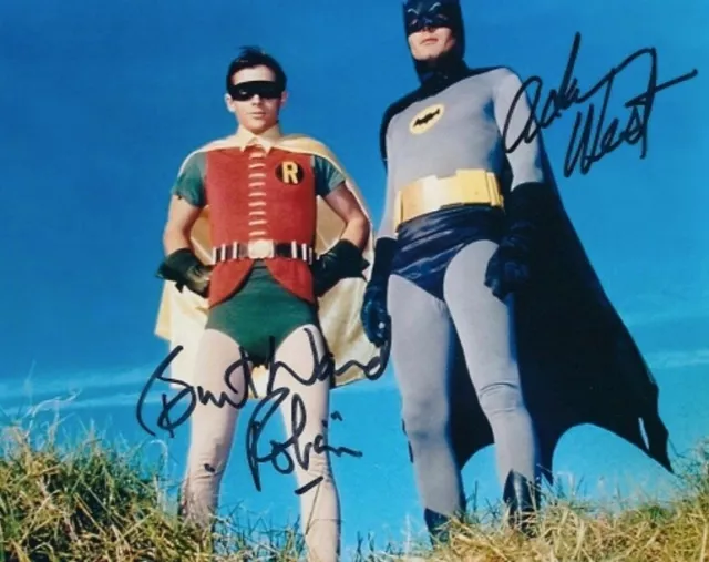 Adam West & Burt Ward Batman Autographed Signed 8x10 Photo