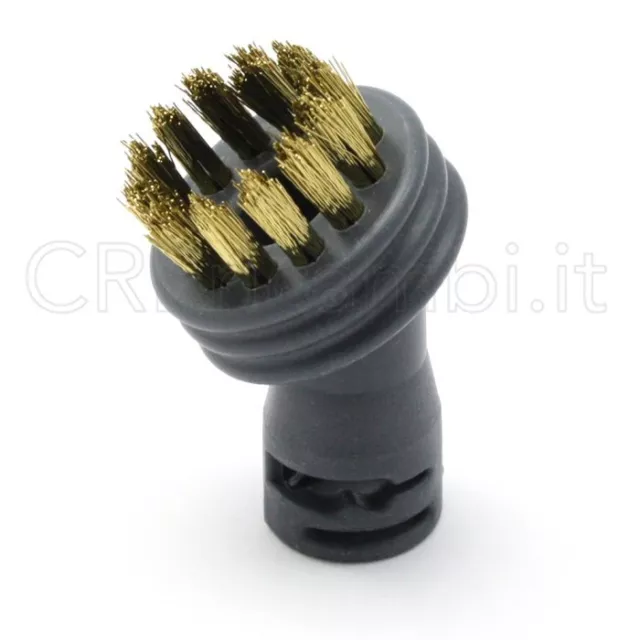 POLTI Spazzolino Tondo Ottone Originale Vaporettino Vaporetto First Lux Go Handy