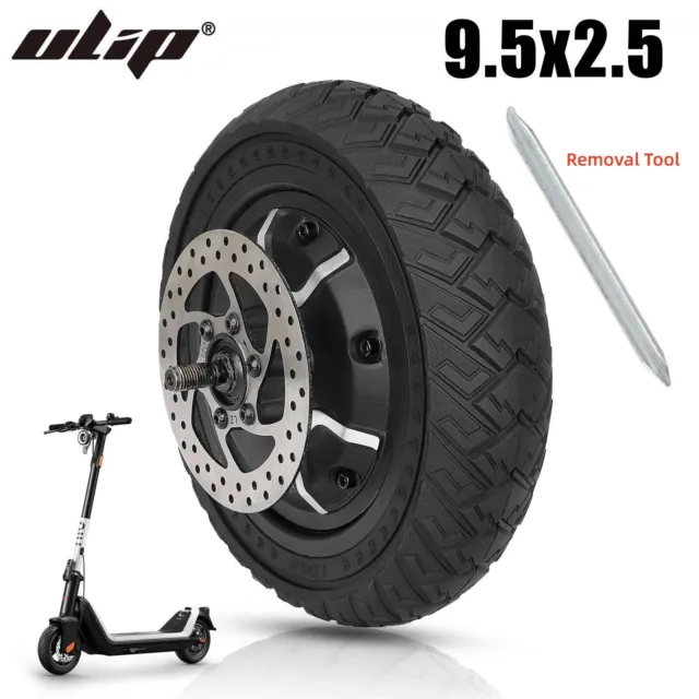 9.5x2.5 Off-road Solid Tire +Tool for NIU KQI3 Electric Scooter Replacement Part