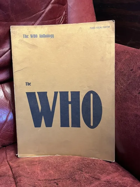 The Who Anthology Vintage Sheet Music Book, piano/vocal/guitar