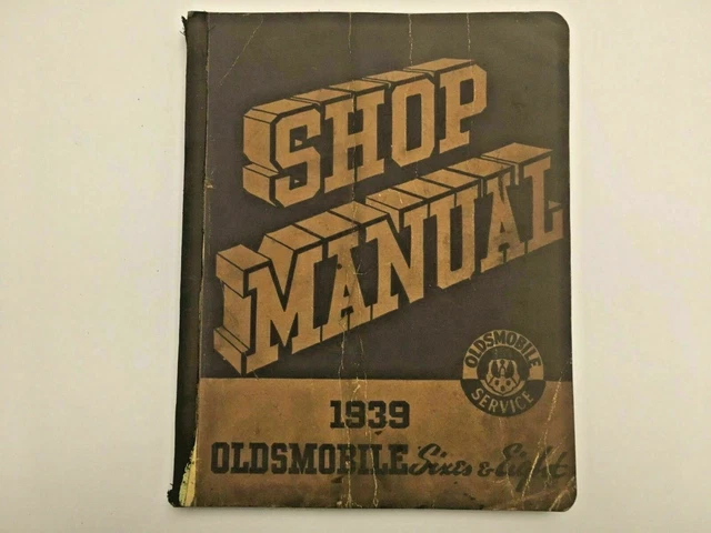 1939 Oldsmobile Ship Manual 6 and 8 Cylinder Car - Original OEM  -L5-11