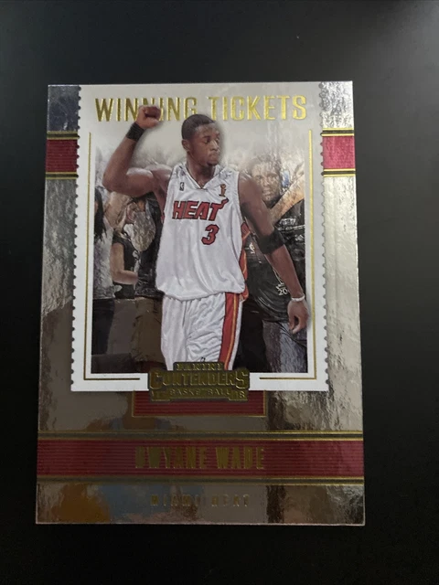 DWAYNE WADE 2017-18 Panini Contenders Basketball Winning Tickets #25 Miami Heat