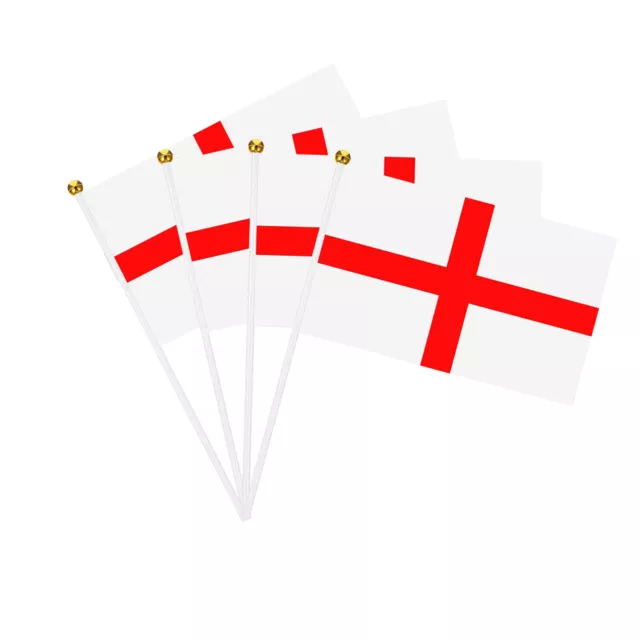 10-100 England Flagge st George Tag Hand Wehende Flagge Royal Feier Partei Dekor