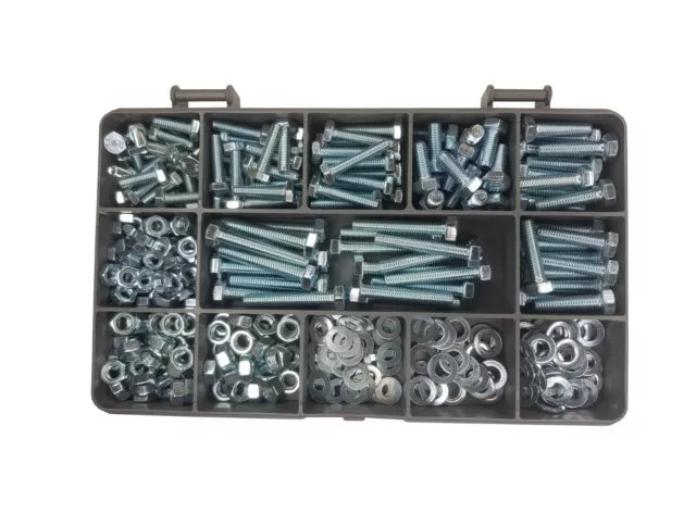 Assorted Kit Nuts and Bolts Setscrews Washers M4 M5 8.8 High Tensile 270pc