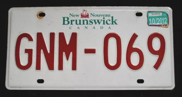 Nummernschild Mit Plakette - Original Aus New Brunswick Canada / Kanada  (1)