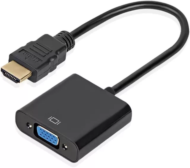 Cavo Adattatore da HDMI a VGA Risoluzioni a 1080p Cavo Convertitore per TV e PC