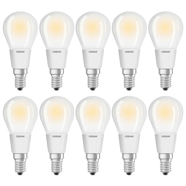 10 x Osram LED Filament Parathom Tropfen 6W = 60W E14 matt 806lm warmweiß 2700K