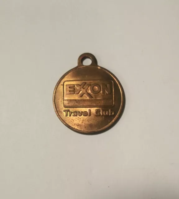 Vintage Exxon Travel Club Drop In Mail Box Key Fob!   F141836