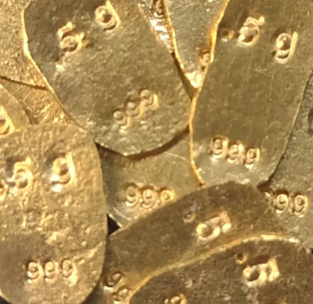 0.5 Gram Gold Bar 999.9 UK Made Fine Bullion Pure 24ct Gold Nuggets AU (1/2 g)