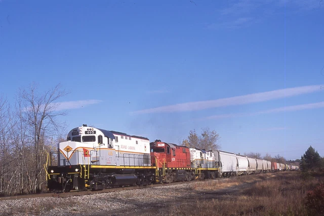 Delaware Lackawanna D-L Alco C420 405 & 2 Tobyhanna Action 2009   Original Slide