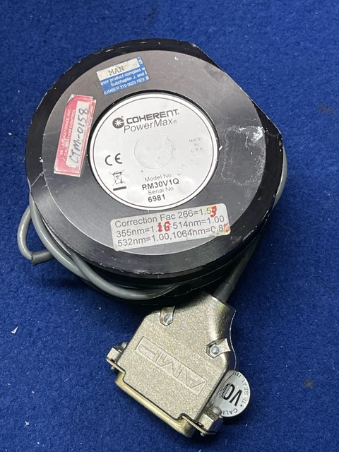 Coherent PowerMax PM30-V1Q  Laser Power Meter Head Sensor PM30V1Q