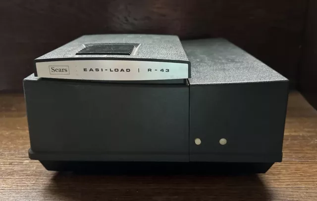 Proyector deslizante vintage Sears 2""x2"" fácil de cargar R-43 n.o 98430 PROBADO Y FUNCIONANDO
