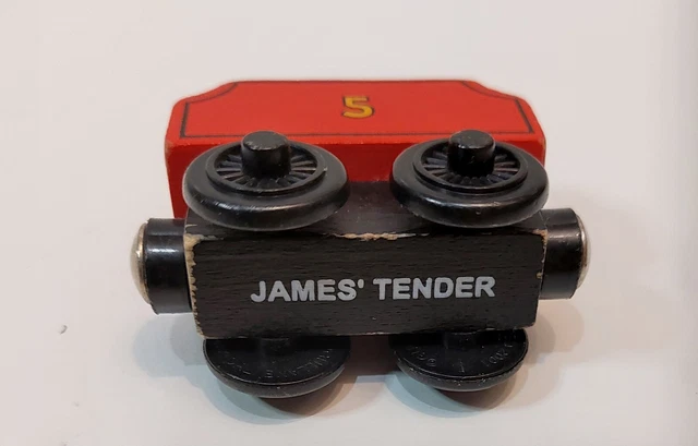 James Tender Rws THOMAS THE TANK Engine: Wooden Railway Train James Tender Red 2” £9.99 ...
