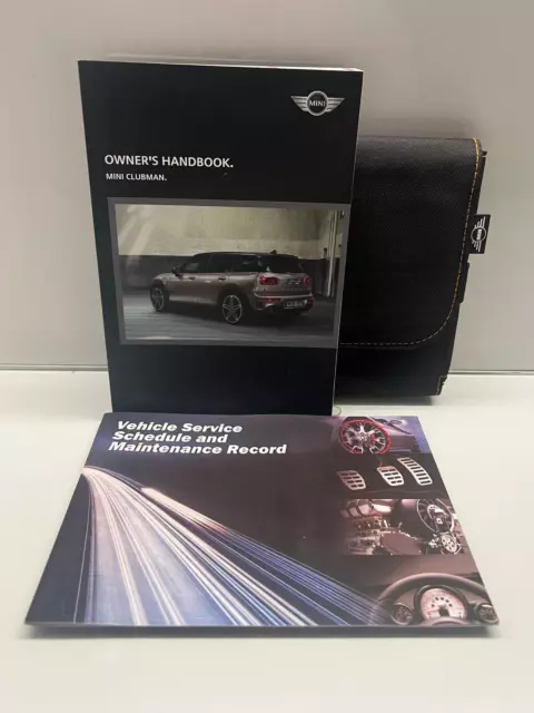 Mini Clubman F54 Owners Pack / Handbook / Manual + Wallet 2015~2018 (2016)