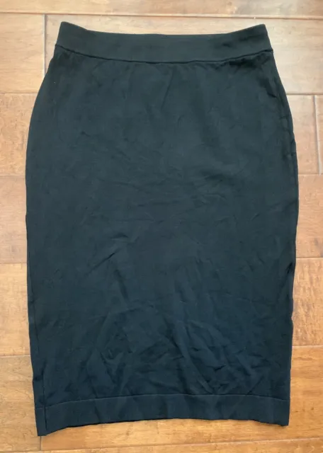 Kensie Women’s Bodycon Pencil Skirt~Black~L~NWOT