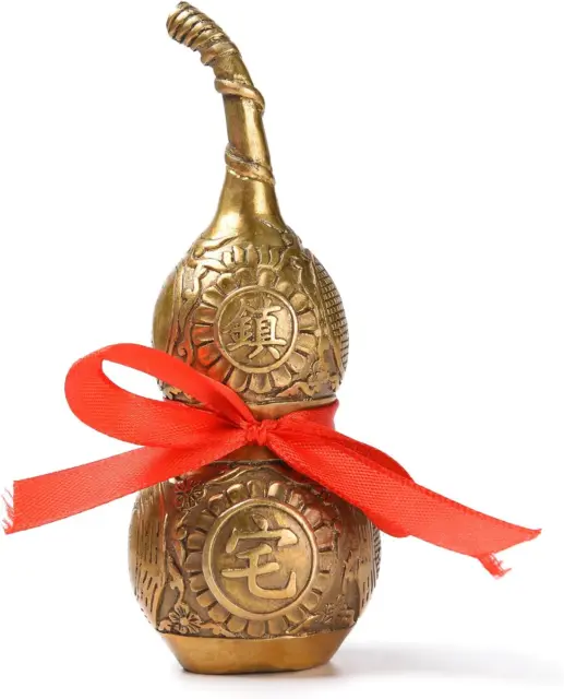 BRABUD Chinese Good Luck Wu Lou/Hu Lu Gourd/Cucurbit for Wealth Peaceful Copper