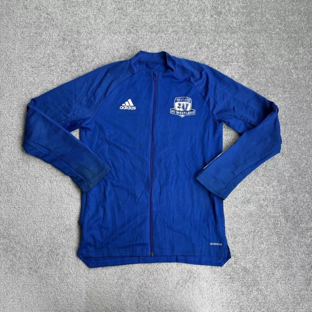 Giacca da allenamento ADIDAS ragazzi retrò taglia 164 USA giacca sportiva pullover 20001 blu