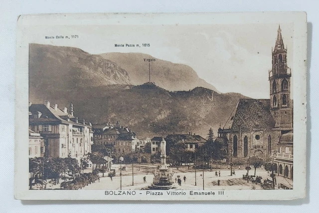 53812 Cartolina - Bolzano - Piazza Vittorio Emanuele III - VG 1928