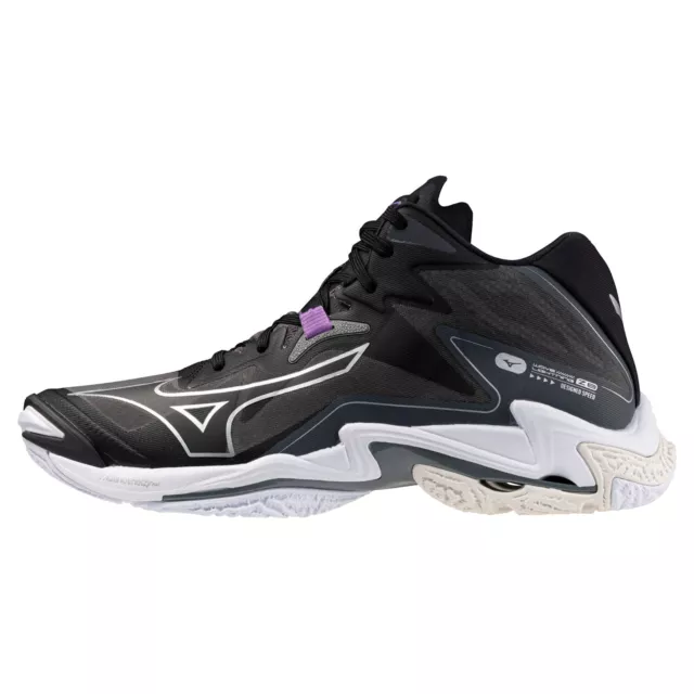 MIZUNO Volleyball Shoes WAVE LIGHTNING Z8 MID V1GA2405 52 Black/Silver (US 7-9)