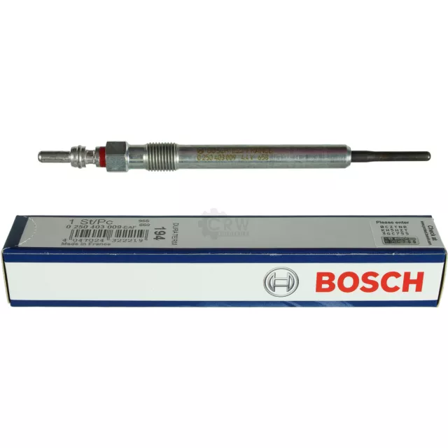 Original BOSCH Préchauffage 0 250 403 009 Duraterm pour VW Passat Modèle 2.0 Tdi