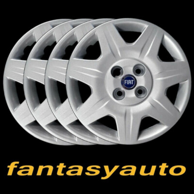 Dynamic Kit 4 Copricerchi Coppe Ruota Fiat Punto 188 Dynamic 14'' Logo Blu MURAMA 1212 