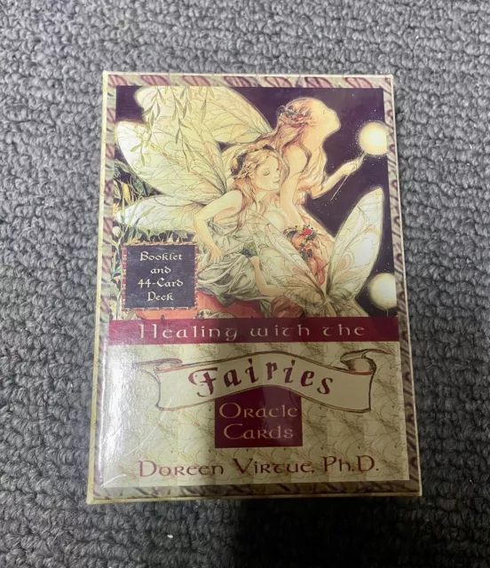 Healing With The Fairies Oracle Cards Doreen Virtue 44 Card Deck & Guide Book.