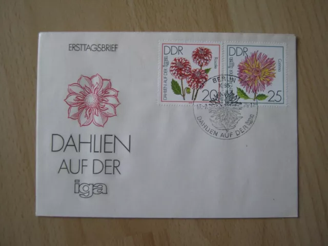 Ersttagsbrief / FDC DDR 17.07.1979  IGA Dahlien Erfurt (2436/2437)  1
