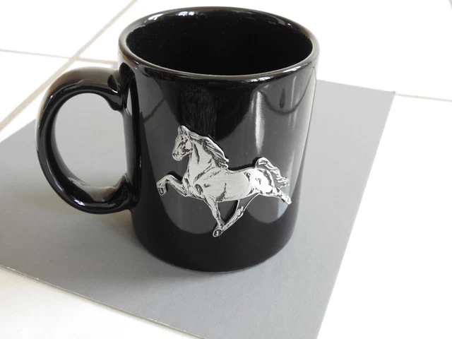 TENNESSEE WALKING HORSE COFFEE MUG Old Forge Metals pewter horse