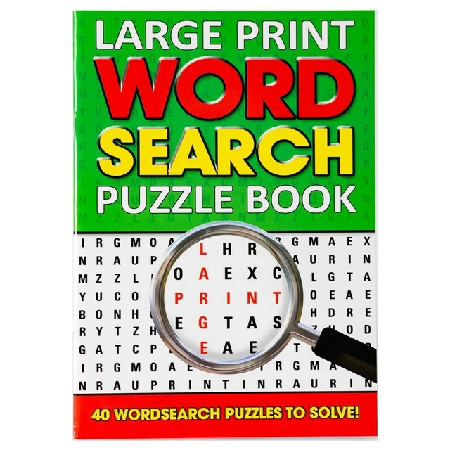 Word Search Books For Adults 4x Large Print Word Search Puzzle Books ...