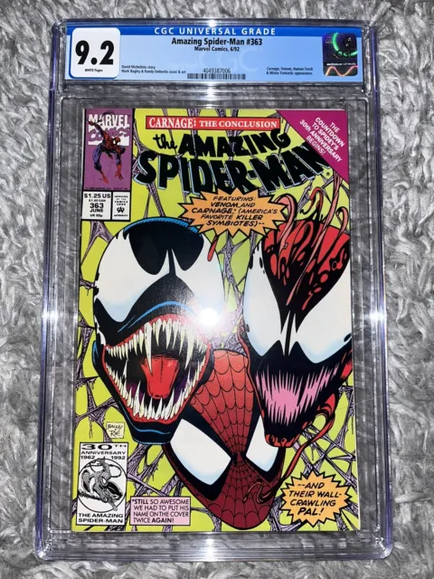 CGC AMAZING SPIDER-MAN #363 1992 Marvel Comics CGC 9.2 Near Mint - KEY ISSUE